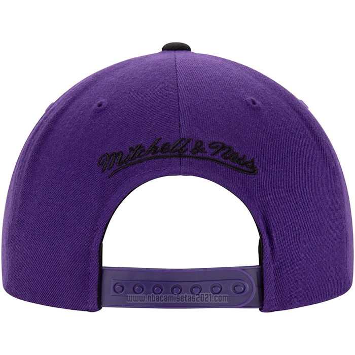 Gorra Sacramento Kings Mitchell & Ness Negro Violeta